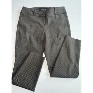 The Limited Exact Stretch Pants Womens 10 Brown Check Career Work